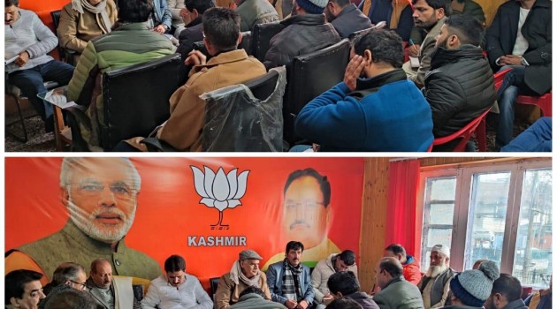 BJP hold a review meeting ahead of parliament elections in J&K