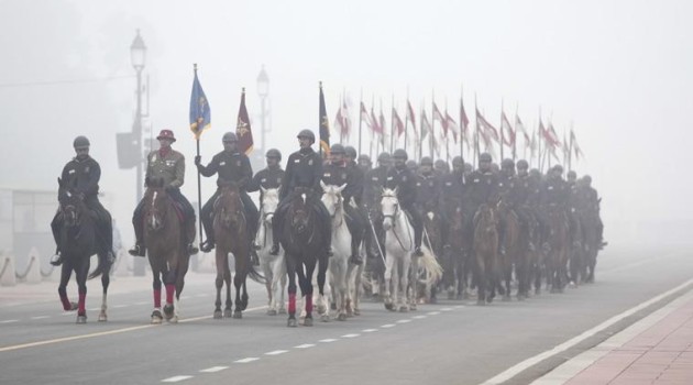 Rehearsals for 75th Republic Day parade kick off