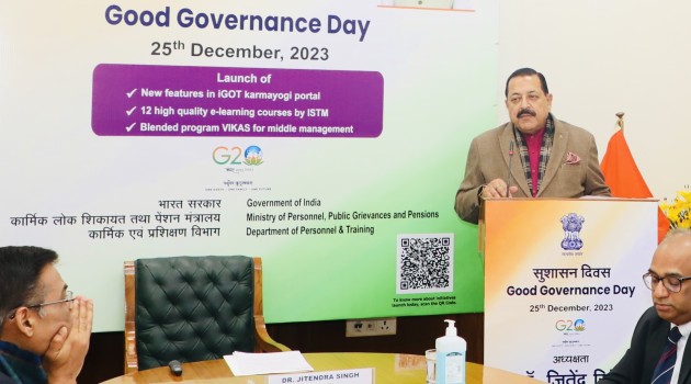 Dr Jitendra launches extended ‘Karmayogi’ version to mark ‘Good Governance Day’