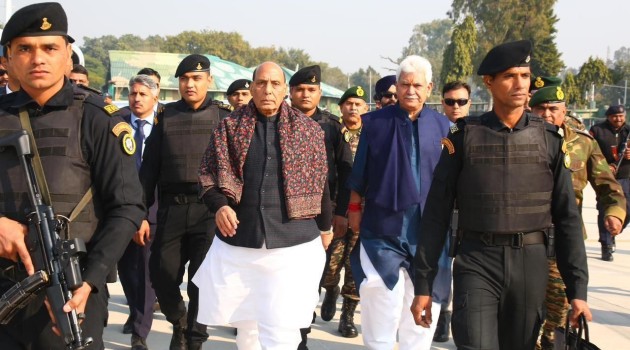 Rajnath Singh reaches Jammu to take stock of situation in Rajouri-Poonch region