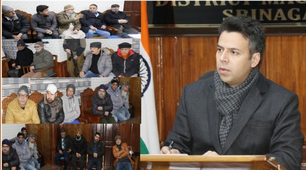 Traders delegation call on DC Srinagar; Projected issues regarding welfare of Shahr-e-Khaas traders