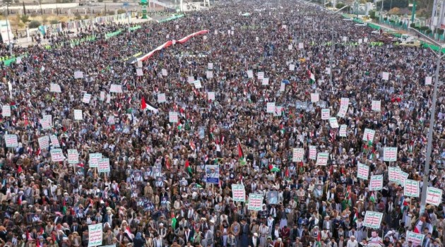 Massive protest staged in Yemen to show support for Palestine