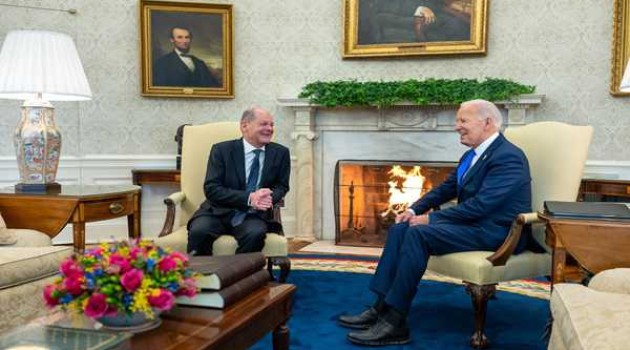 Biden in meeting with German Chancellor discusses Ukraine funding, Gaza war