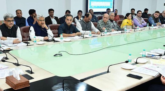 Lt Governor Chairs a review meeting of Health & Medical Education Department