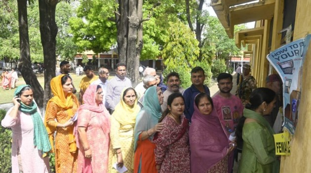 Udhampur Lok Sabha seat registers 43.11 % voter turnout at 1 Pm