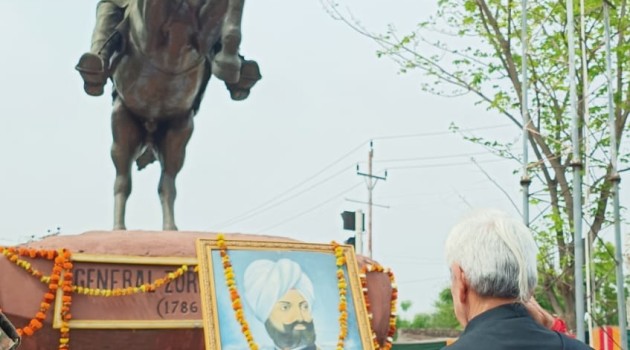 Birth anniversary of Gen Zorawar Singh: LG lays wreath at his statue near Bahu Plaza, Jammu
