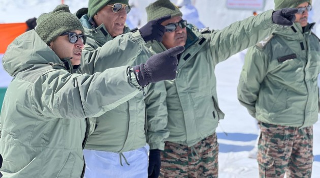 Rajanath visits Siachen glacier, says Indian citizens sleep freely as brave hearts remain awake at world’s highest battlefield