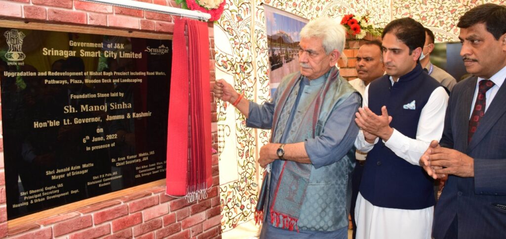 Awaam Ki Baat » Lt Governor lays foundation stone for Jhelum riverfront  development