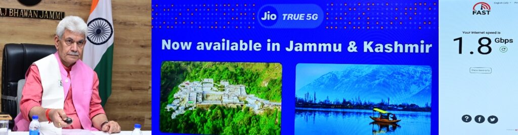 Lt Governor launches Jio True 5G Services for J&K | Asian Mail