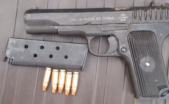 Chinese-made pistol, ammunition recovered in Baramulla